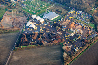 Vue aérienne de Centre de recyclage Mutterstadt/Limburgerhof à Mutterstadt dans le département Rhénanie-Palatinat, Allemagne