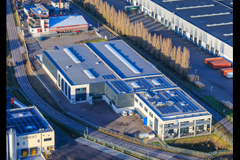 Atelier du Palatinat du Sud à Offenbach an der Queich dans le département Rhénanie-Palatinat, Allemagne hors des airs