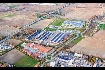 Halles du Pfalzmarkt pour les fruits et légumes eG à Mutterstadt dans le département Rhénanie-Palatinat, Allemagne