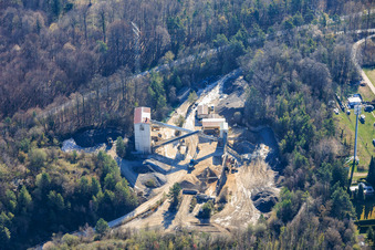 Carrière Keltern de Natursteinwerke im Nordschwarzwald GmbH & Co.KG à le quartier Dietlingen in Keltern dans le département Bade-Wurtemberg, Allemagne