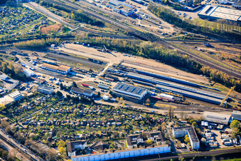 DB InfraGO AG à le quartier Oststadt in Karlsruhe dans le département Bade-Wurtemberg, Allemagne