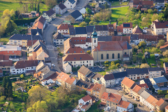 Église Saint Wendelin au Jardin St Wendelin à Diebling dans le département Moselle, France