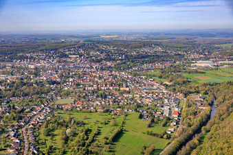 Du nord-est à le quartier Blies Nord in Saargemünd dans le département Moselle, France