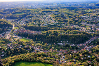 Du sud-est à Hombourg-Haut dans le département Moselle, France