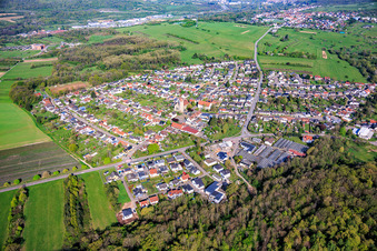 Du sud à le quartier Sitterswald in Kleinblittersdorf dans le département Sarre, Allemagne