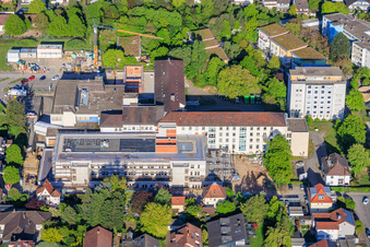 Chantier de construction pour l'agrandissement de la clinique Asklepios Südpfalz Kandel à Kandel dans le département Rhénanie-Palatinat, Allemagne