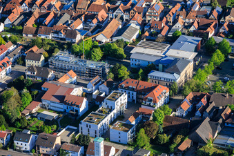 Chantier de construction d'une nouvelle cafétéria à l'école primaire Ludwig-Riedinger à Kandel dans le département Rhénanie-Palatinat, Allemagne