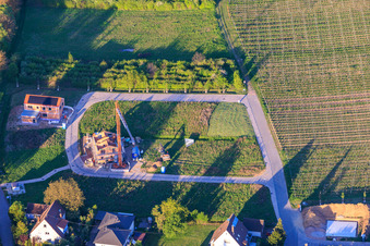 Chantier de construction de logements collectifs dans le nouveau quartier résidentiel Luise-Unger-Straße à le quartier Wollmesheim in Landau in der Pfalz dans le département Rhénanie-Palatinat, Allemagne
