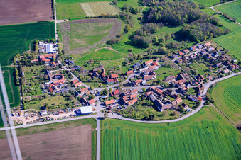 Du sud à le quartier Zimmritz in Milda dans le département Thuringe, Allemagne