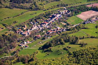 Du sud-ouest à le quartier Leutra in Jena dans le département Thuringe, Allemagne