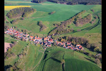 Du nord-ouest à Bremsnitz dans le département Thuringe, Allemagne