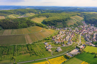 Du sud-ouest à Ramsthal dans le département Bavière, Allemagne