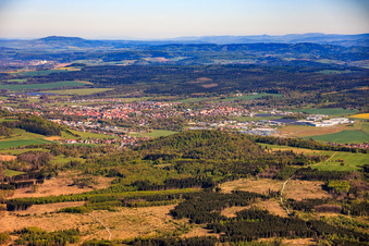 Du sud-est à Hildburghausen dans le département Thuringe, Allemagne