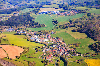 Du sud à le quartier Brattendorf in Auengrund dans le département Thuringe, Allemagne