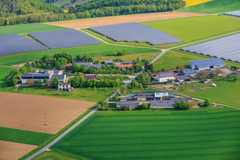 Parc solaire Ramsthal à Zehntfreyhof à Ramsthal dans le département Bavière, Allemagne