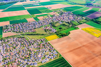 Du sud-ouest à le quartier Ettleben in Werneck dans le département Bavière, Allemagne
