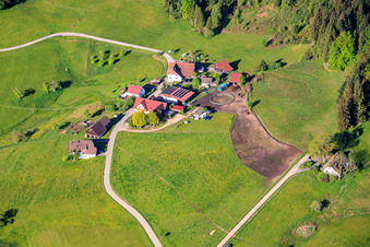 Mooswald avec Käppelebauer et l'atelier de couture de Biggi à le quartier Diesenhof in Lauterbach dans le département Bade-Wurtemberg, Allemagne