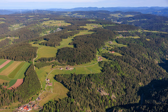 Le district de Ramstein, vu du sud-est à le quartier Tennenbronn in Schramberg dans le département Bade-Wurtemberg, Allemagne