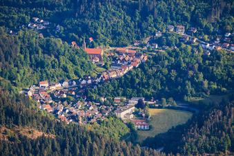 Du sud à Schiltach dans le département Bade-Wurtemberg, Allemagne