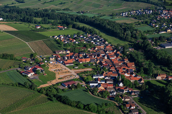Aménagement du nouveau quartier résidentiel du domaine viticole de Lindenhof à le quartier Klingen in Heuchelheim-Klingen dans le département Rhénanie-Palatinat, Allemagne