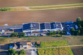 Parc industriel Rheinfeldstraße avec Celsa Messgeräte GmbH et Solisation GmbH à le quartier Mechtersheim in Römerberg dans le département Rhénanie-Palatinat, Allemagne