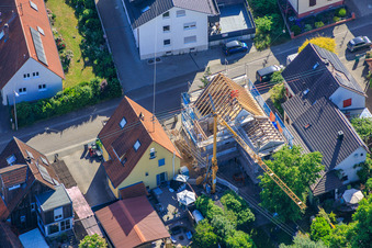 Chantier de rénovation complète d'une maison individuelle à Waldstr à Kandel dans le département Rhénanie-Palatinat, Allemagne
