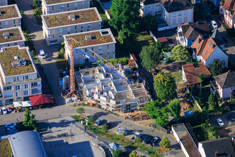 Nouveau chantier de construction de 18 copropriétés en centre-ville par Grathwohl Erdbau und Abbruch GmbH et AK.Bau GmbH à Kandel dans le département Rhénanie-Palatinat, Allemagne