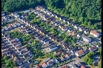 Le village de Garden City, vu du nord-est à Kandel dans le département Rhénanie-Palatinat, Allemagne