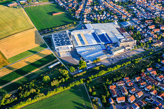 Chantier de construction du nouveau bâtiment administratif de Kardex Remstar à Bellheim dans le département Rhénanie-Palatinat, Allemagne