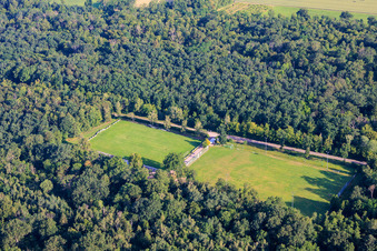 Terrain de football du VfB 1921 Hochstadt eV dans la forêt à le quartier Niederhochstadt in Hochstadt dans le département Rhénanie-Palatinat, Allemagne
