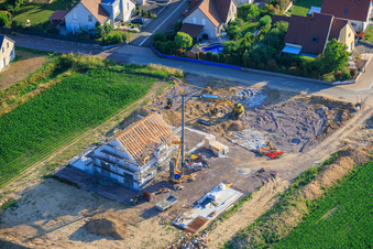 Nouveau chantier EFH rue des Hirondelles à Steinseltz dans le département Bas Rhin, France