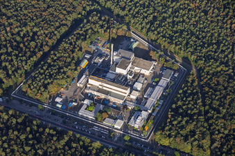 Usine de retraitement de Karlsruhe (WAK) à Linkenheim-Hochstetten dans le département Bade-Wurtemberg, Allemagne