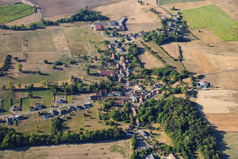 Quartier de Guising, vu du nord à Bettviller dans le département Moselle, France