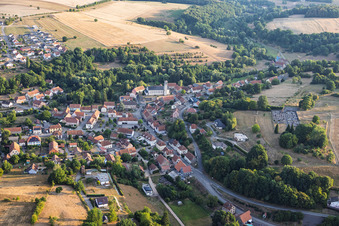 Du sud-ouest à Volmunster dans le département Moselle, France