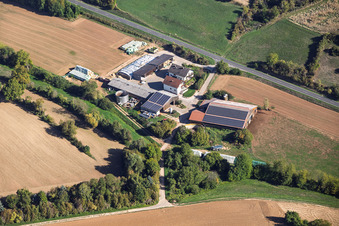 Ferme Hebachhof (Agriculture) à le quartier Radheim in Schaafheim dans le département Hesse, Allemagne