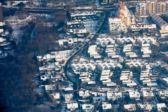 Vue aérienne de Emmersgrund, Bothestr à le quartier Rohrbach in Heidelberg dans le département Bade-Wurtemberg, Allemagne