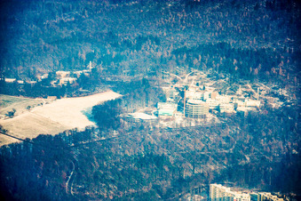 Vue aérienne de Institut Max Planck de l'EMBL à le quartier Rohrbach in Heidelberg dans le département Bade-Wurtemberg, Allemagne