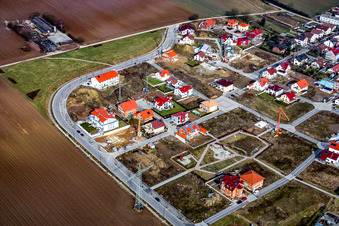 Nouvelle zone de développement Am Höhenweg à Kandel dans le département Rhénanie-Palatinat, Allemagne hors des airs