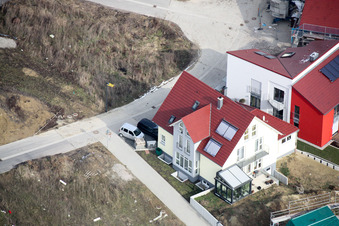 Nouvelle zone de développement Am Höhenweg à Kandel dans le département Rhénanie-Palatinat, Allemagne depuis l'avion