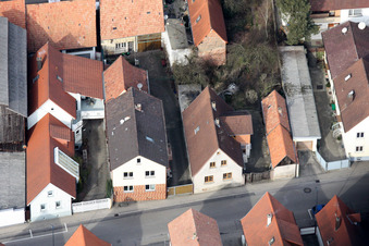 Image drone de Rue du Rhin à Kandel dans le département Rhénanie-Palatinat, Allemagne