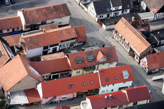 Vue aérienne de Rheinstraße x Feldstr à Kandel dans le département Rhénanie-Palatinat, Allemagne