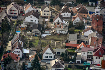 Vue aérienne de Waldstr à Kandel dans le département Rhénanie-Palatinat, Allemagne