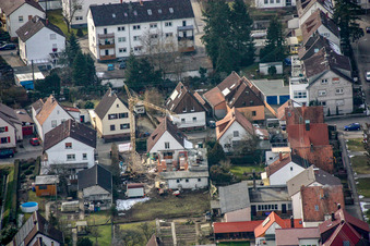 Photographie aérienne de Waldstr à Kandel dans le département Rhénanie-Palatinat, Allemagne