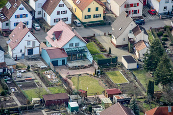Waldstr à Kandel dans le département Rhénanie-Palatinat, Allemagne vue d'en haut