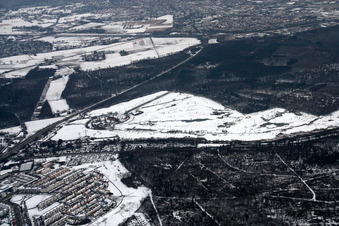 Vue aérienne de Domaine Scheibenhardt, terrain de golf à le quartier Beiertheim-Bulach in Karlsruhe dans le département Bade-Wurtemberg, Allemagne