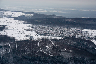 Quartier Spessart in Ettlingen dans le département Bade-Wurtemberg, Allemagne d'en haut