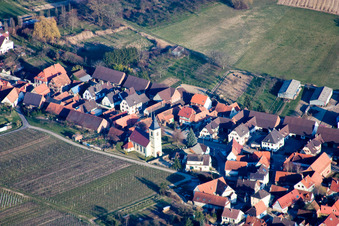 Rott dans le département Bas Rhin, France vue du ciel