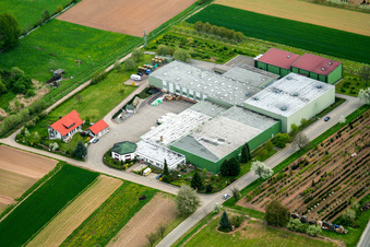 Vue aérienne de Entre Kapellen Drusweiler et Oberhausen à le quartier Drusweiler in Kapellen-Drusweiler dans le département Rhénanie-Palatinat, Allemagne