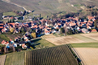 Steinseltz dans le département Bas Rhin, France d'un drone