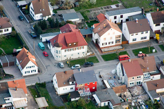 Vue aérienne de Haardtstr à Kandel dans le département Rhénanie-Palatinat, Allemagne